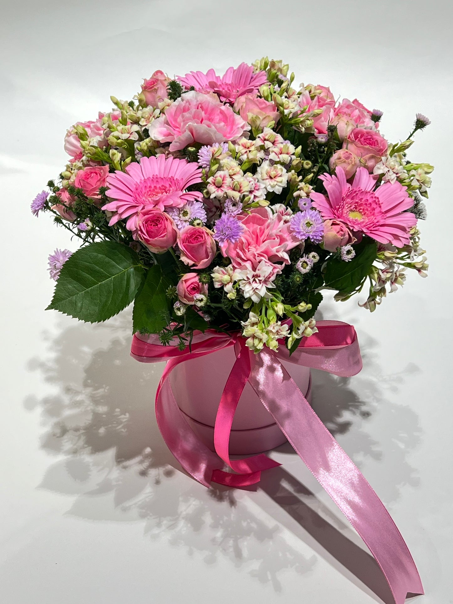 Flower box in pink