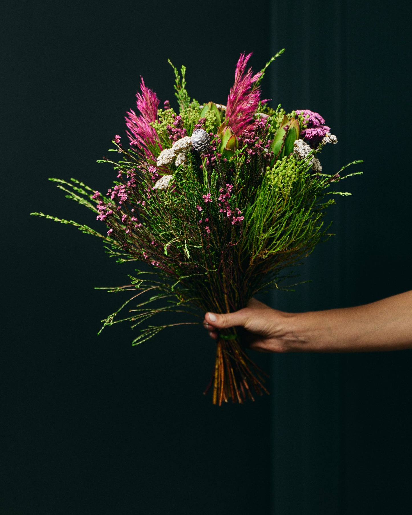 Small bouquet of exotic flowers