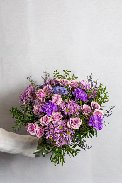 Purple flower bouquet
