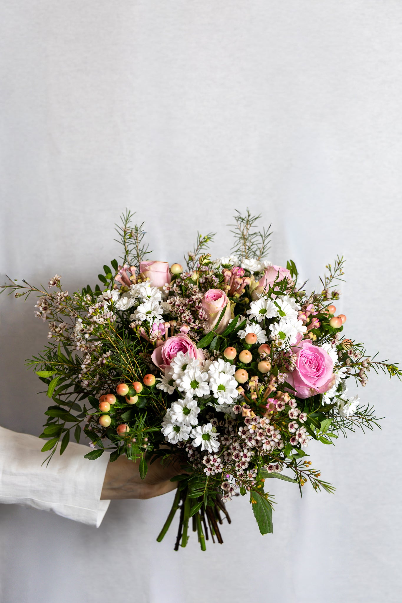 Soft colour flower bouquet