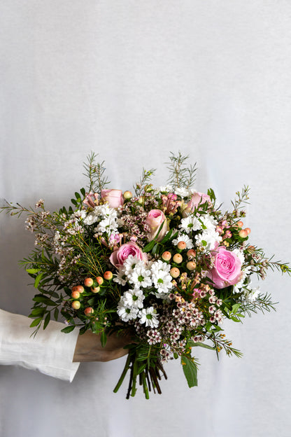 Soft colour flower bouquet