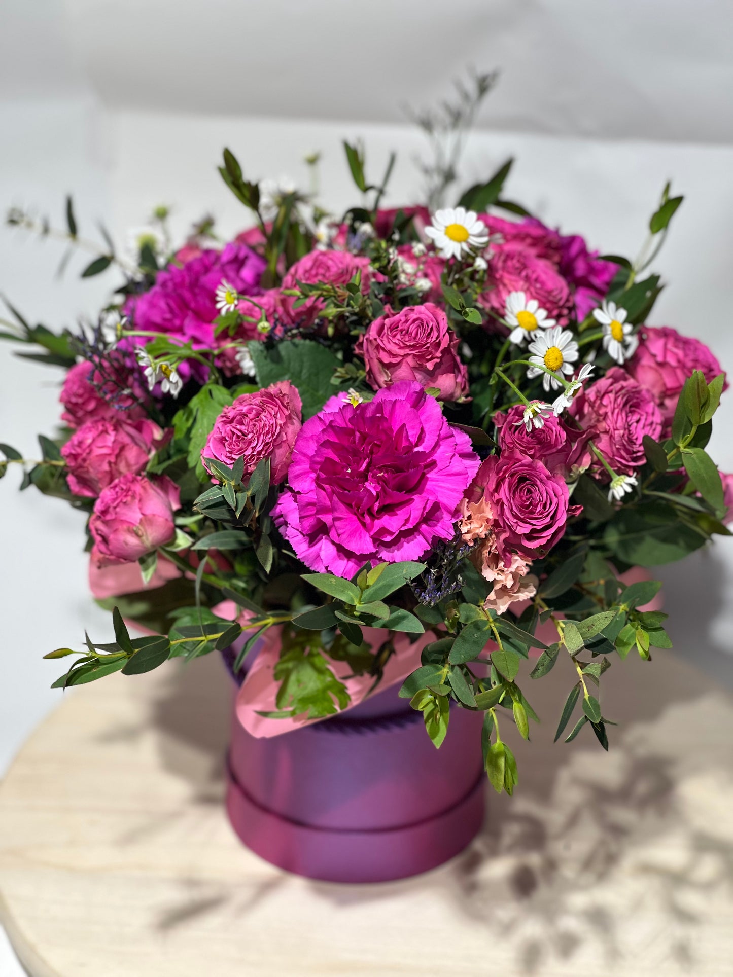 Flower box in pink