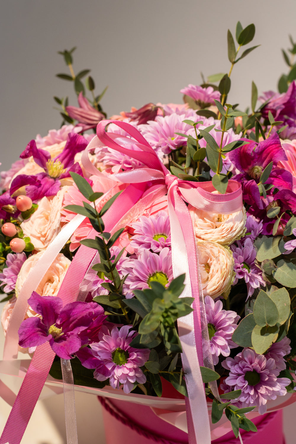 Flower box in pink